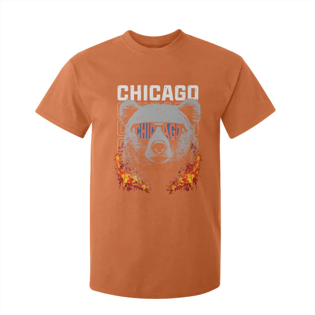 Bears Mascot T Shirt For Kid Vintage Retro Chicago TS10 Orange Print Your Wear