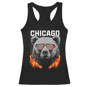 Bears Mascot Racerback Tank Top Vintage Retro Chicago TS10 Black Print Your Wear