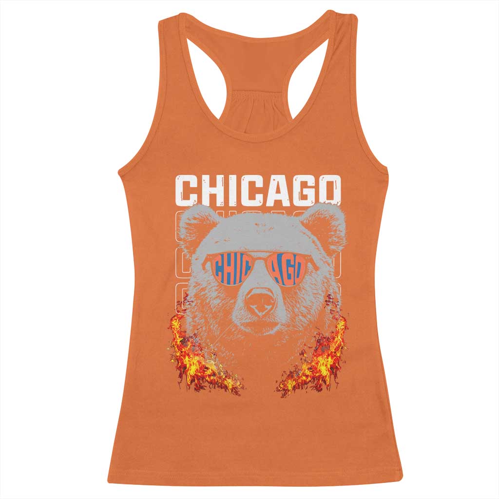 Bears Mascot Racerback Tank Top Vintage Retro Chicago TS10 Orange Print Your Wear