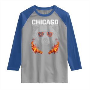 Bears Mascot Raglan Shirt Vintage Retro Chicago TS10 Sport Gray Royal Print Your Wear