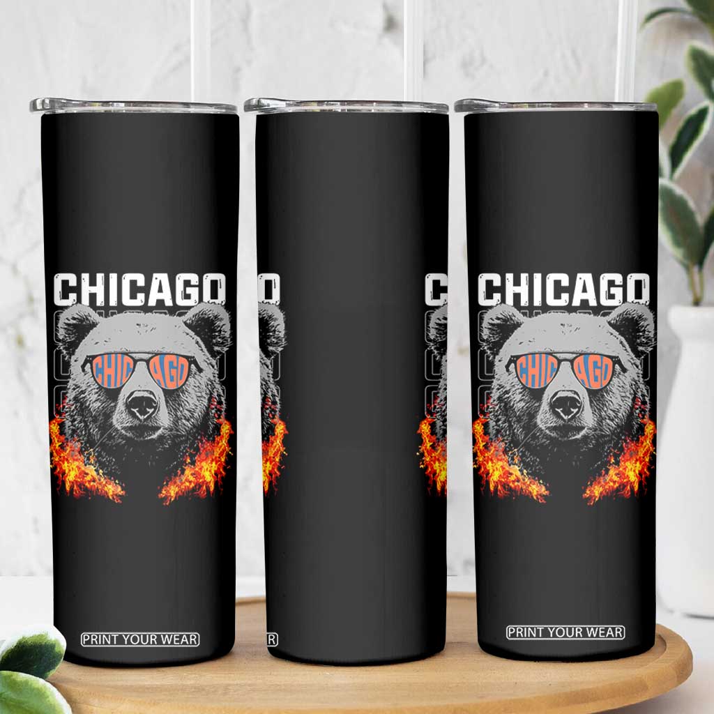 Bears Mascot Skinny Tumbler Vintage Retro Chicago TS10 Print Your Wear