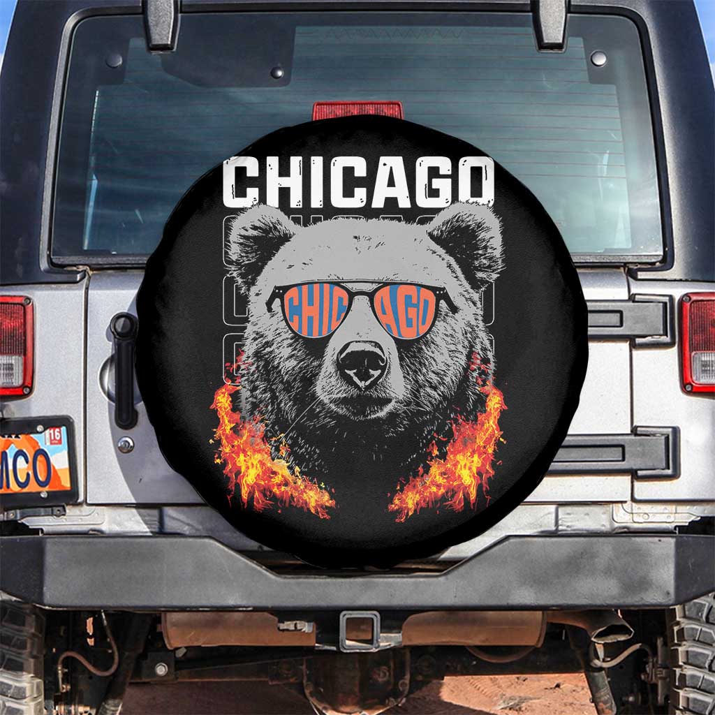 Bears Mascot Spare Tire Cover Vintage Retro Chicago TS10 No hole Black Print Your Wear