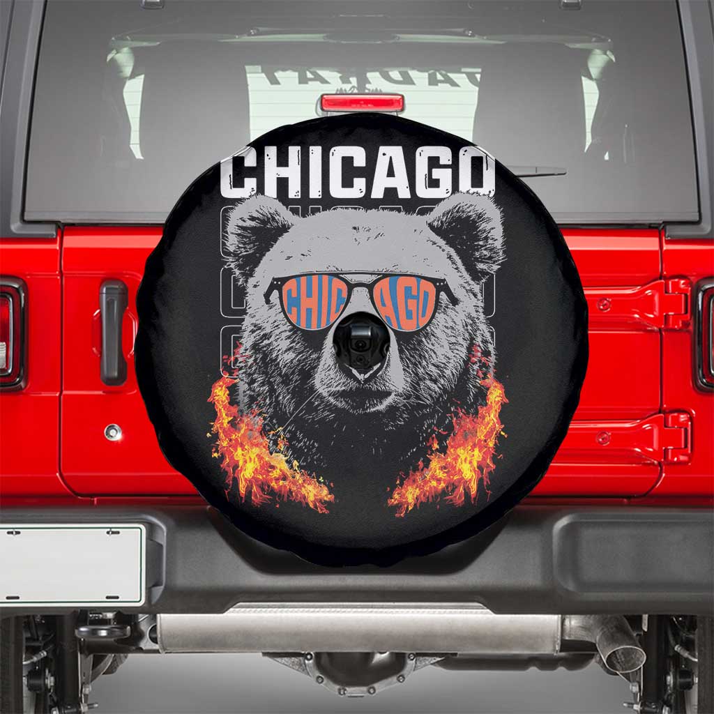 Bears Mascot Spare Tire Cover Vintage Retro Chicago TS10 Black Print Your Wear