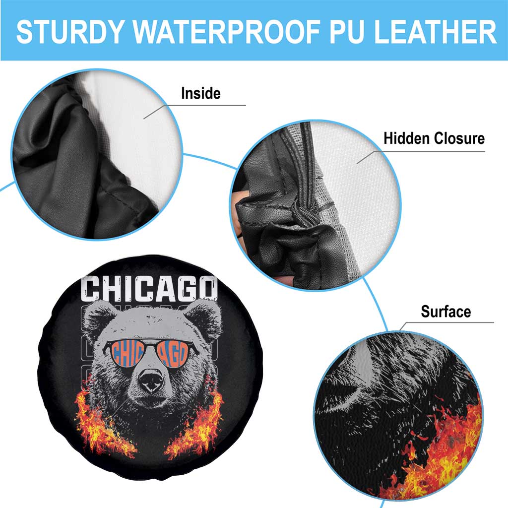 Bears Mascot Spare Tire Cover Vintage Retro Chicago TS10 Print Your Wear