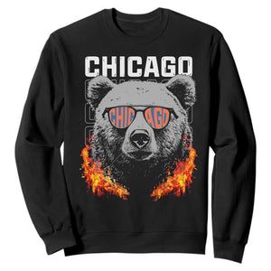 Bears Mascot Sweatshirt Vintage Retro Chicago TS10 Black Print Your Wear