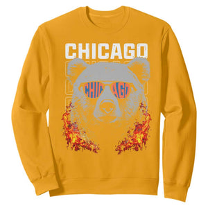Bears Mascot Sweatshirt Vintage Retro Chicago TS10 Gold Print Your Wear