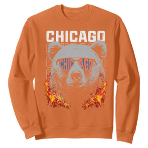 Bears Mascot Sweatshirt Vintage Retro Chicago TS10 Orange Print Your Wear