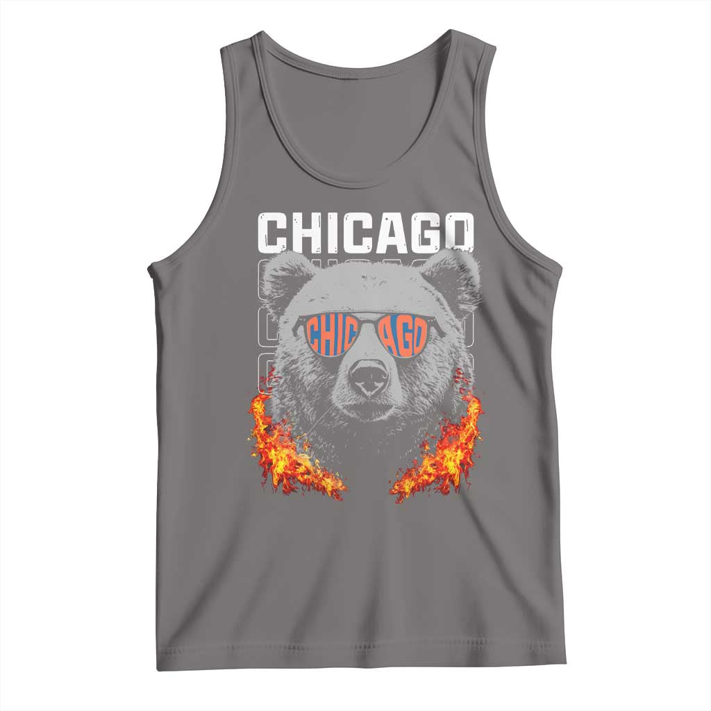 Bears Mascot Tank Top Vintage Retro Chicago TS10 Deep Heather Print Your Wear