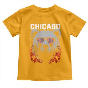Bears Mascot Toddler T Shirt Vintage Retro Chicago TS10 Gold Print Your Wear