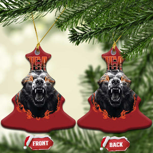 Vintage Chicago Christmas Ornament Retro Graphic Wild Bear Streetwear Bootleg TS10 Christmas Tree Red Print Your Wear