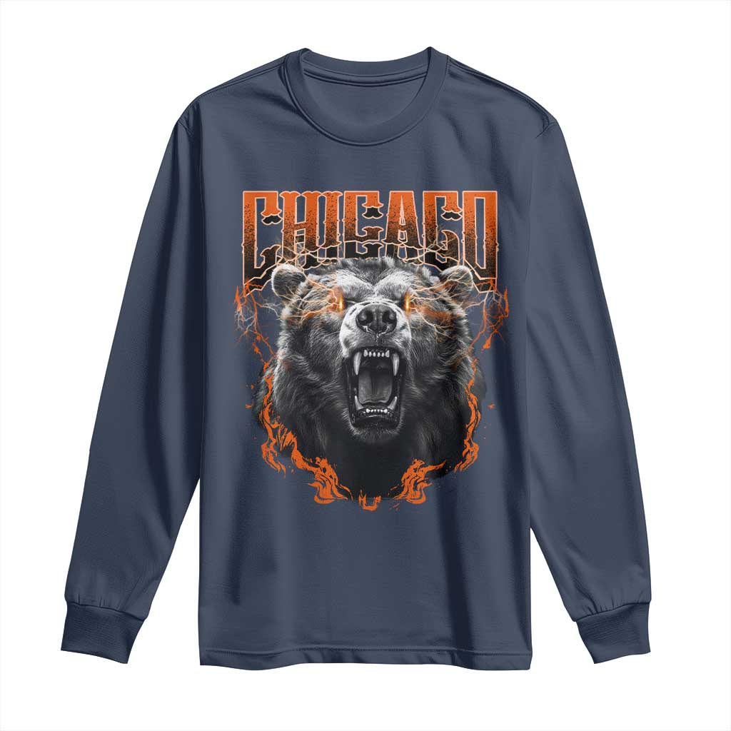 Vintage CFB Long Sleeve Shirt Retro Graphic Streetwear Bootleg TS10 Navy Print Your Wear