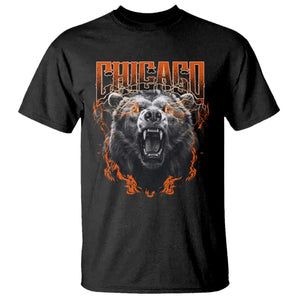 Vintage Chicago T Shirt Retro Graphic Wild Bear Streetwear Bootleg TS10 Black Print Your Wear