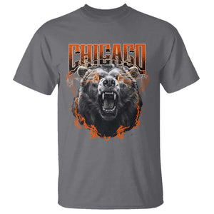 Vintage Chicago T Shirt Retro Graphic Wild Bear Streetwear Bootleg TS10 Charcoal Print Your Wear