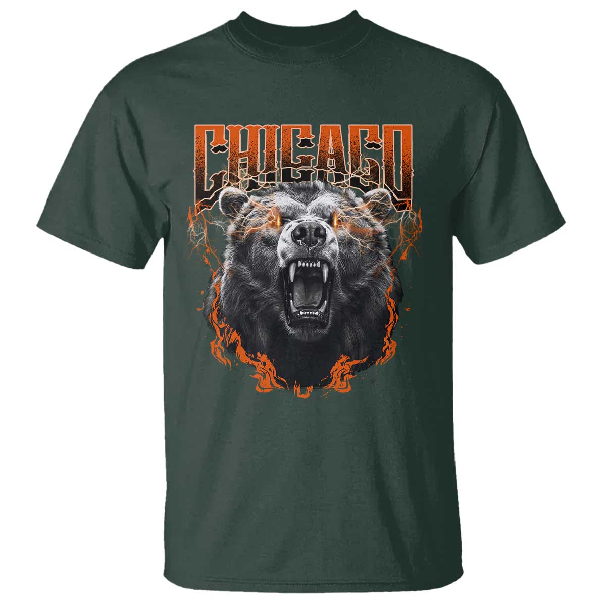Vintage CFB T Shirt Retro Graphic Streetwear Bootleg TS10 Dark Forest Green Print Your Wear