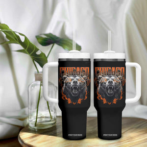 Vintage Chicago Tumbler With Handle Retro Graphic Wild Bear Streetwear Bootleg TS10 Print Your Wear