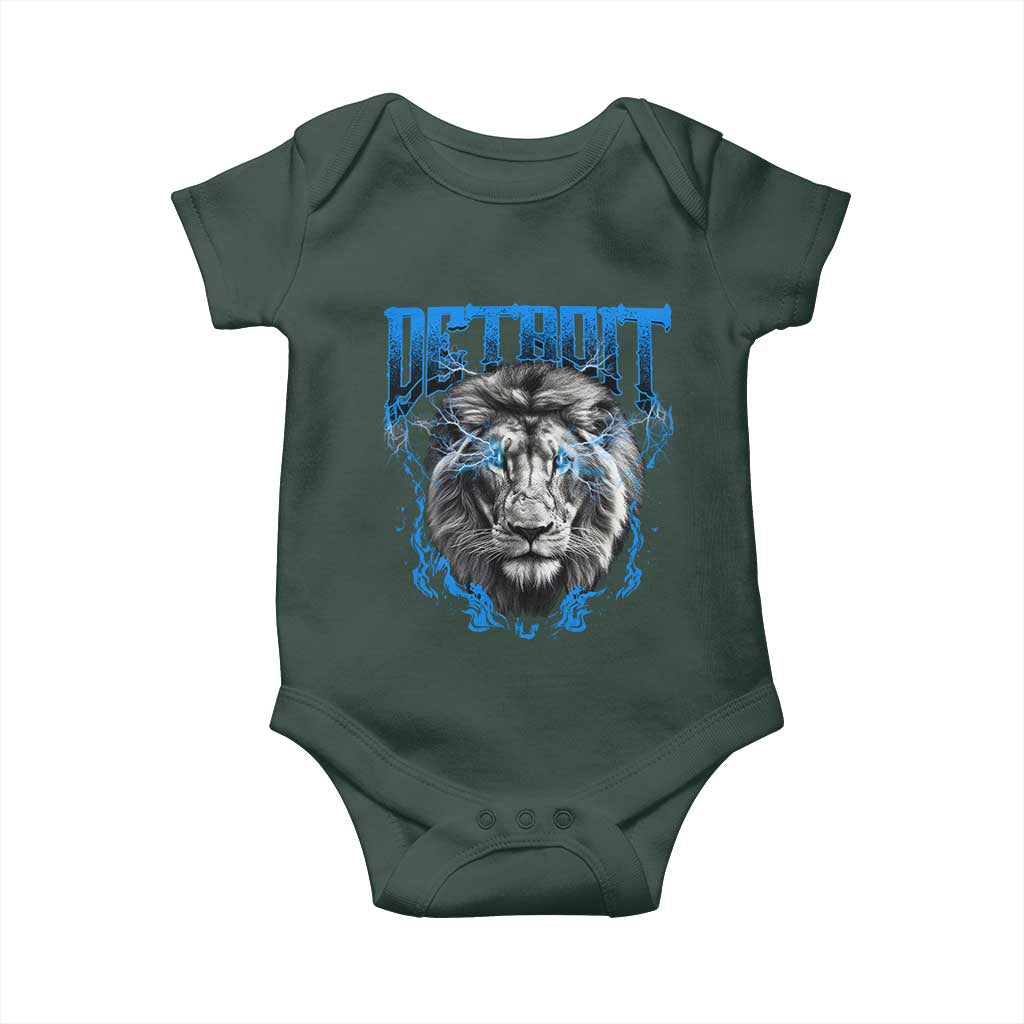 LF Game Day Baby Onesie Football Fan Apparel TS10 Dark Forest Green Print Your Wear