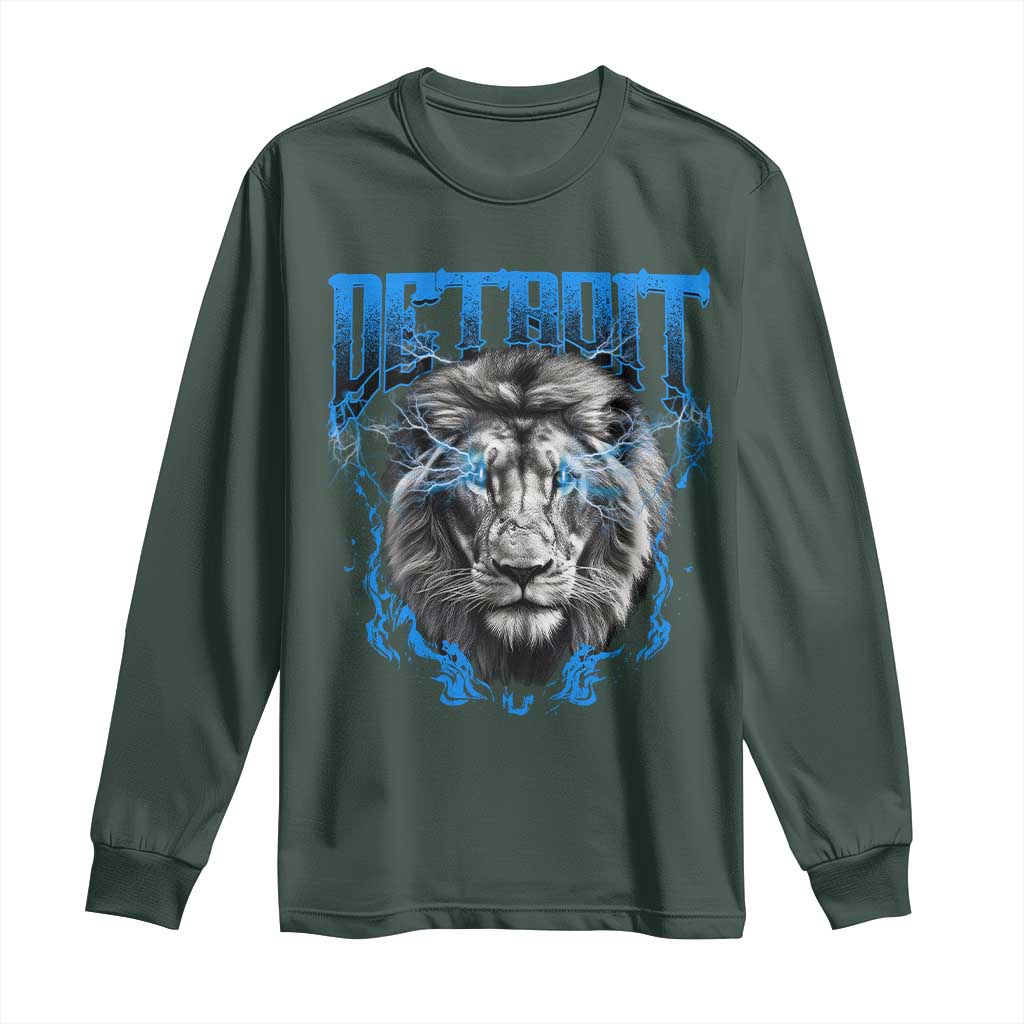 LF Game Day Long Sleeve Shirt Football Fan Apparel TS10 Dark Forest Green Print Your Wear
