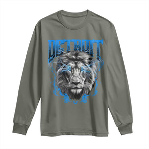 LF Game Day Long Sleeve Shirt Football Fan Apparel TS10 Military Green Print Your Wear