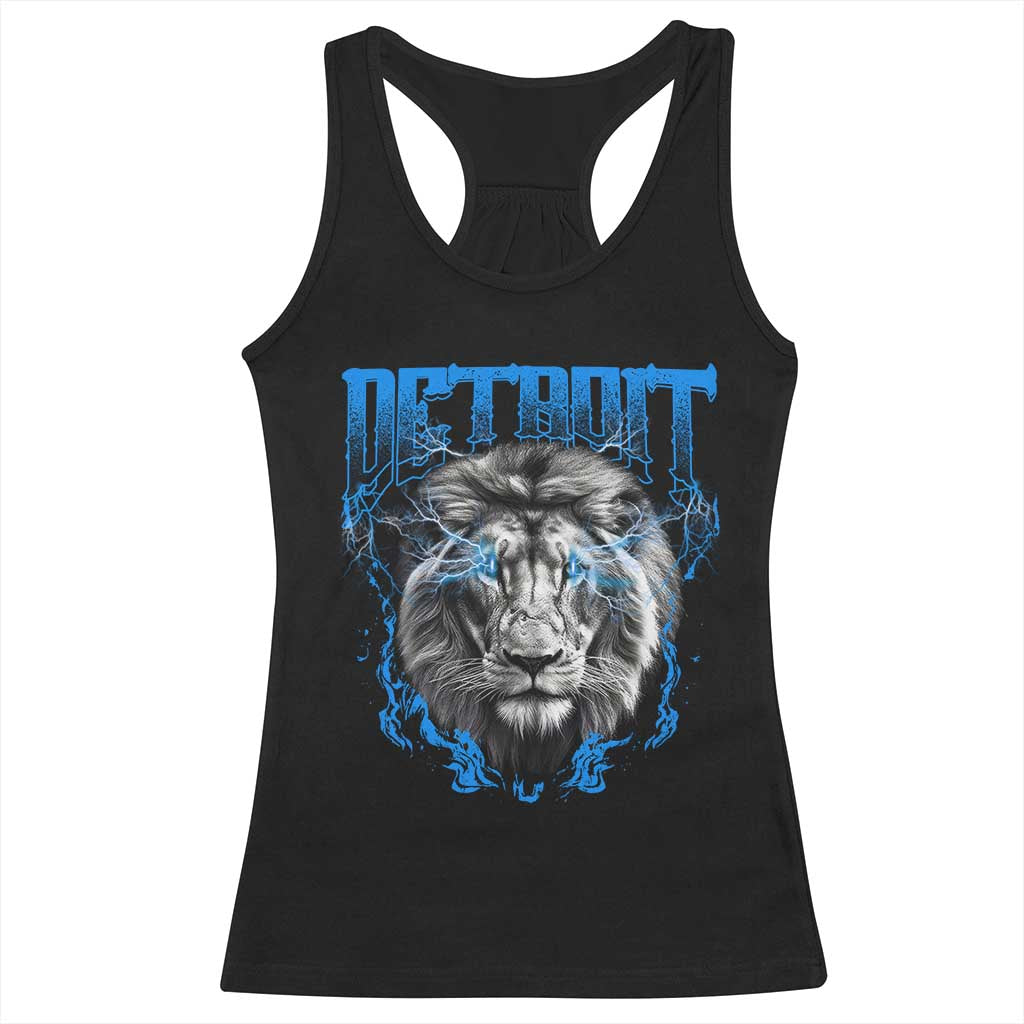 Lion Lovers Racerback Tank Top Detroit Fan Apparel TS10 Black Print Your Wear
