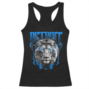 Lion Lovers Racerback Tank Top Detroit Fan Apparel TS10 Black Print Your Wear