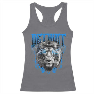 Lion Lovers Racerback Tank Top Detroit Fan Apparel TS10 Charcoal Print Your Wear