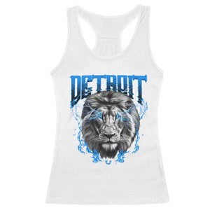 Lion Lovers Racerback Tank Top Detroit Fan Apparel TS10 White Print Your Wear