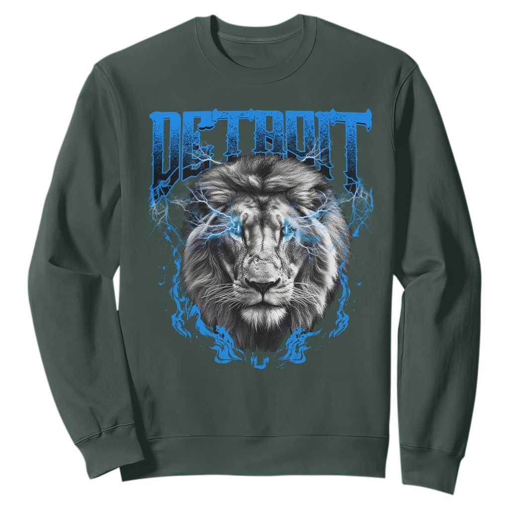 LF Game Day Sweatshirt Football Fan Apparel TS10 Dark Forest Green Print Your Wear