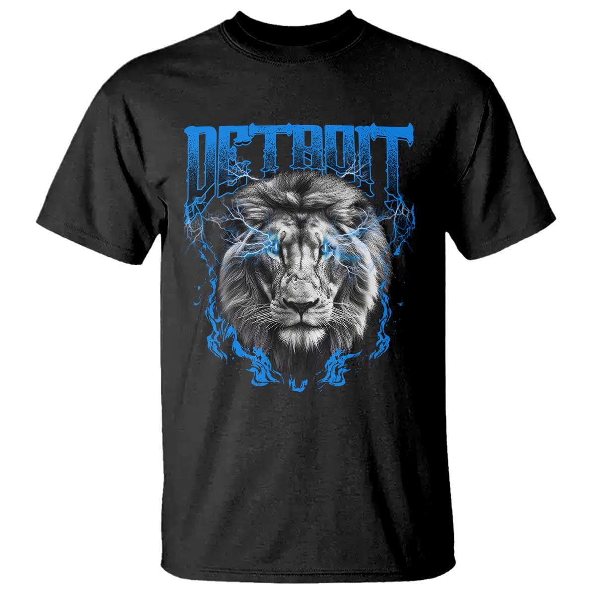 Lion Lovers T Shirt Detroit Fan Apparel TS10 Black Print Your Wear