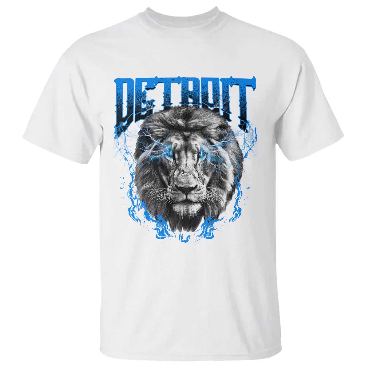 Lion Lovers T Shirt Detroit Fan Apparel TS10 White Print Your Wear