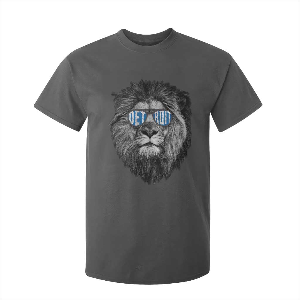 Lion Lovers T Shirt For Kid Wearing Glasses Retro Vintage Style Detroit Fan TS10 Dark Heather Print Your Wear