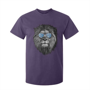 Lion Lovers T Shirt For Kid Wearing Glasses Retro Vintage Style Detroit Fan TS10 Purple Print Your Wear