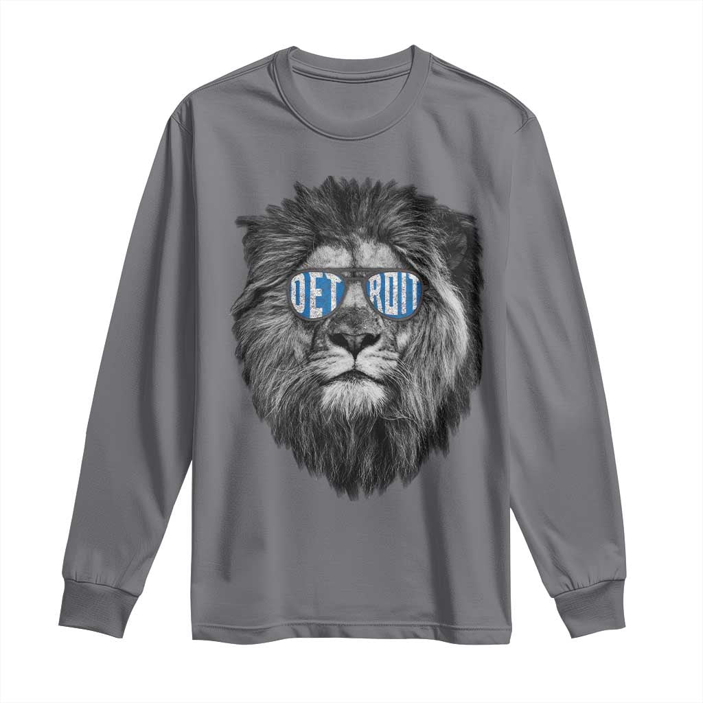 LF Game Day Long Sleeve Shirt Wearing Glasses Retro Vintage Style Football Fan TS10 Charcoal Print Your Wear