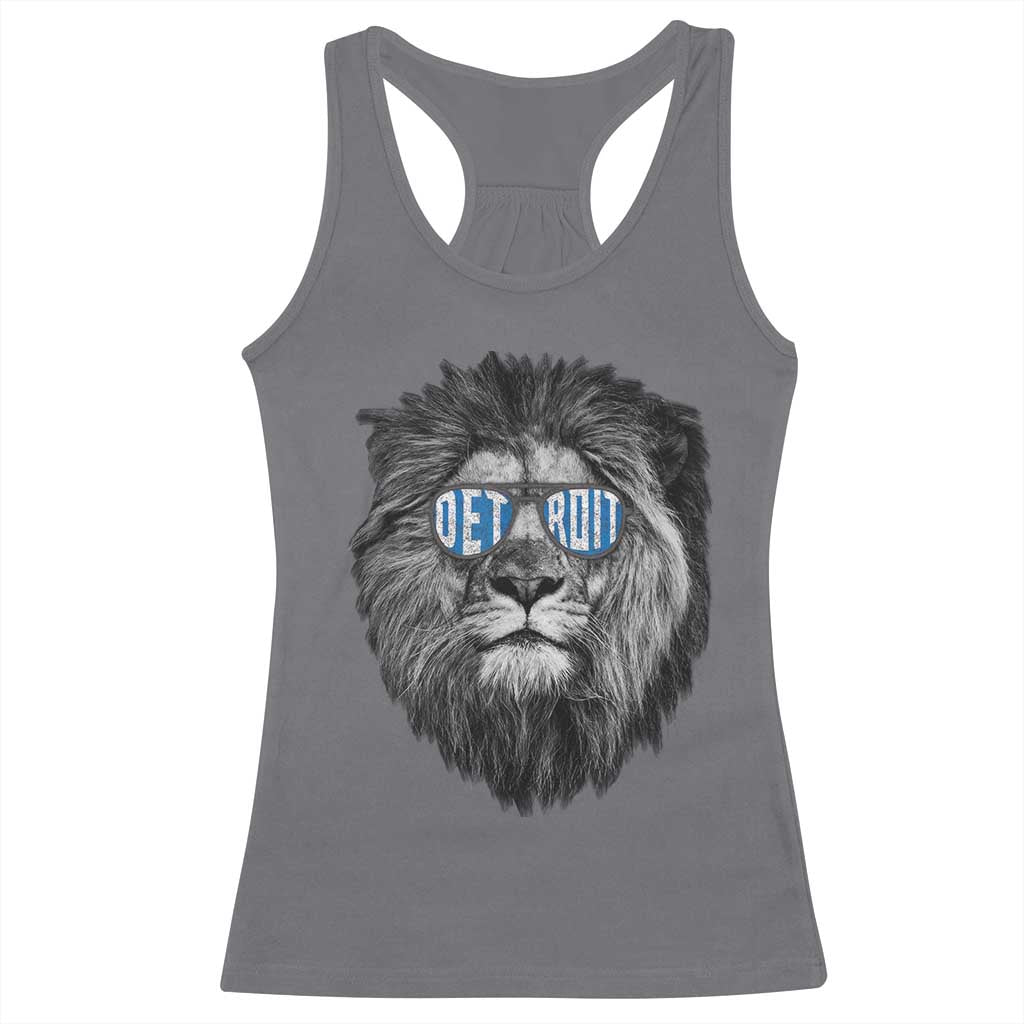 LF Game Day Racerback Tank Top Wearing Glasses Retro Vintage Style Football Fan TS10 Charcoal Print Your Wear