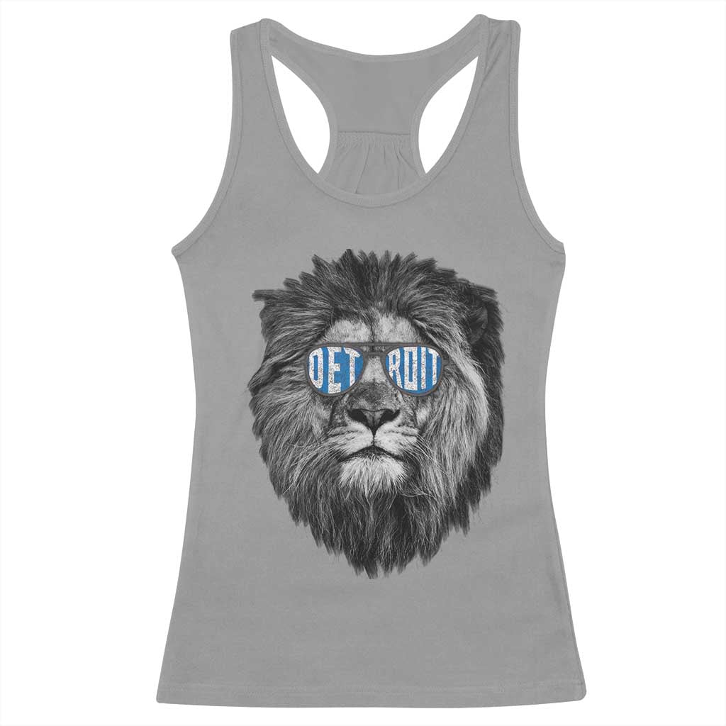 LF Game Day Racerback Tank Top Wearing Glasses Retro Vintage Style Football Fan TS10 Sport Gray Print Your Wear