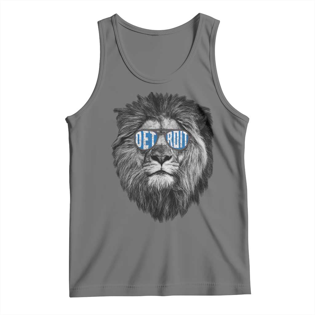 LF Game Day Tank Top Wearing Glasses Retro Vintage Style Football Fan TS10 Black Heather Print Your Wear
