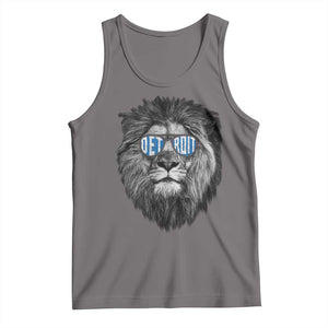 LF Game Day Tank Top Wearing Glasses Retro Vintage Style Football Fan TS10 Deep Heather Print Your Wear