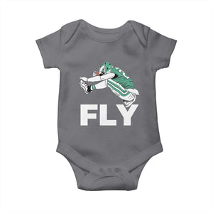 Philly Fan Baby Onesie Barkley Backwards Hurdle TS10 Charcoal Print Your Wear
