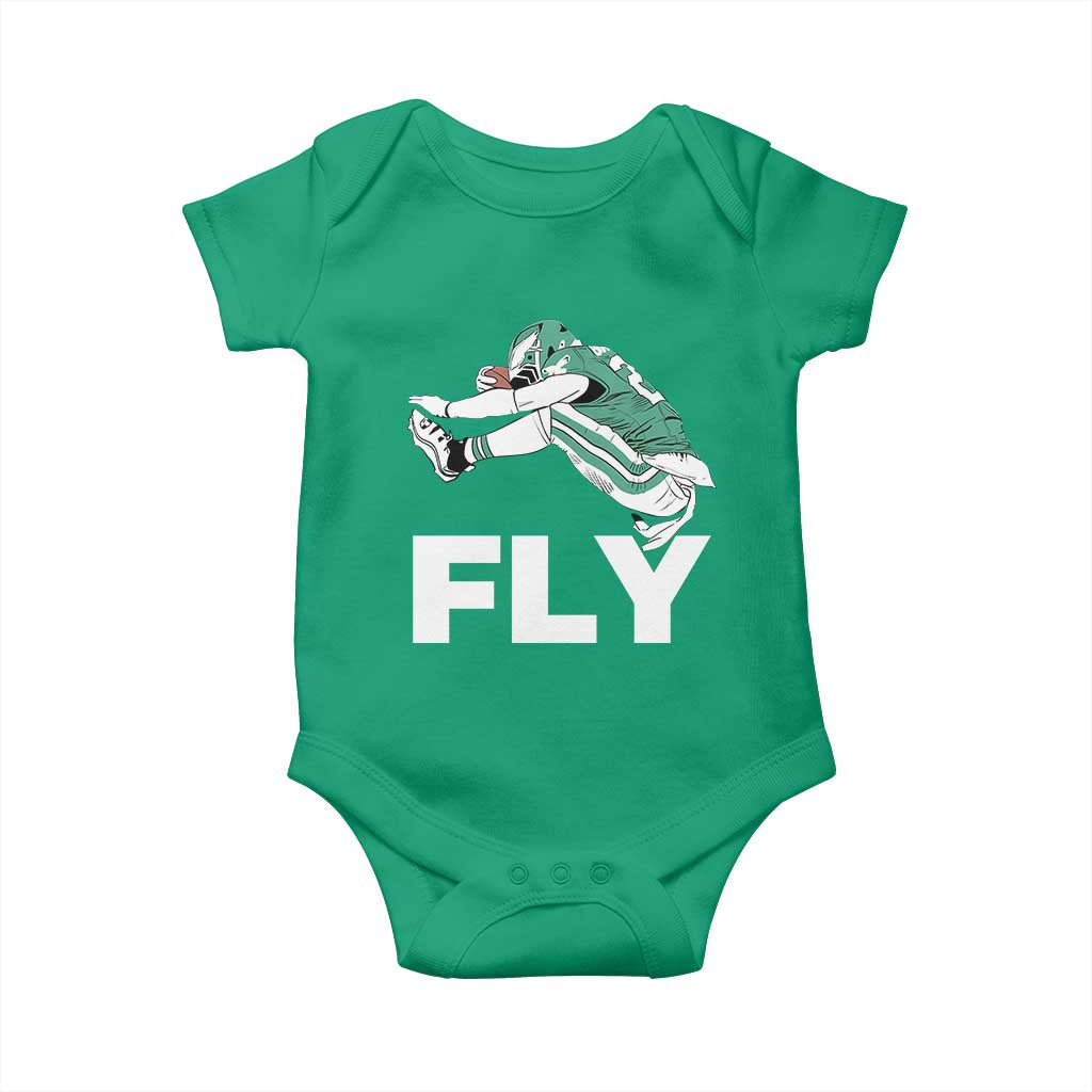 Philly Fan Baby Onesie Barkley Backwards Hurdle TS10 Irish Green Print Your Wear