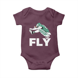 Philly Fan Baby Onesie Barkley Backwards Hurdle TS10 Maroon Print Your Wear