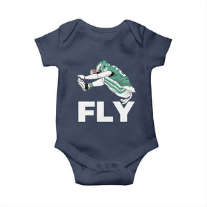 Philly Fan Baby Onesie Barkley Backwards Hurdle TS10 Navy Print Your Wear