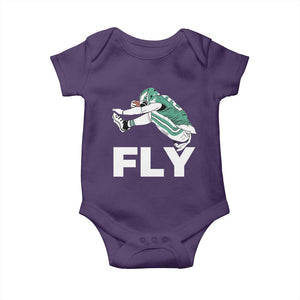Philly Fan Baby Onesie Barkley Backwards Hurdle TS10 Purple Print Your Wear