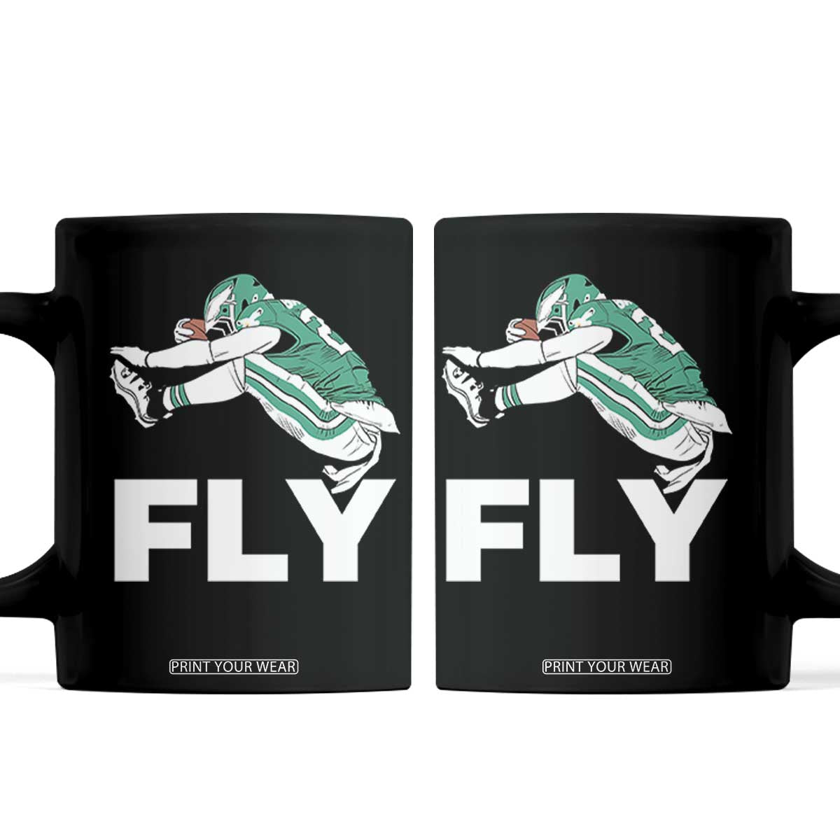 Philly Fan Coffee Mug Barkley Backwards Hurdle TS10 Black Print Your Wear