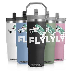 Philly Fan Flip Straw Tumbler Barkley Backwards Hurdle TS10 Print Your Wear