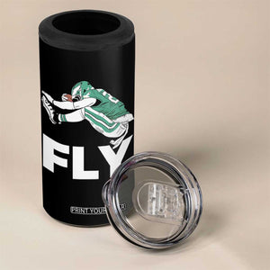 Philly Fan 4 in 1 Can Cooler Tumbler Barkley Backwards Hurdle TS10 Print Your Wear