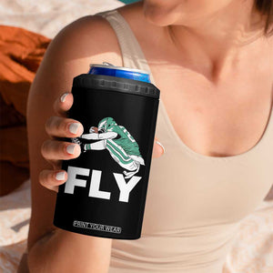 Philly Fan 4 in 1 Can Cooler Tumbler Barkley Backwards Hurdle TS10 Print Your Wear