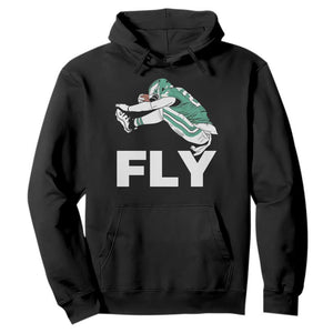 Philly Fan Hoodie Barkley Backwards Hurdle TS10 Black Print Your Wear