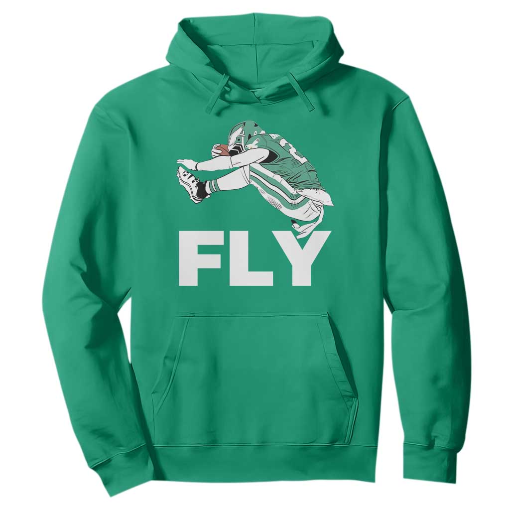 Philly Fan Hoodie Barkley Backwards Hurdle TS10 Irish Green Print Your Wear