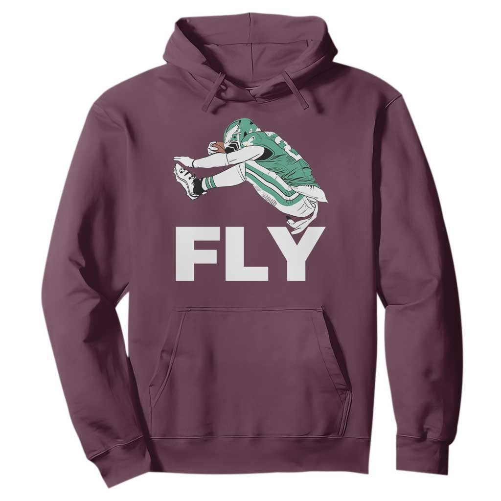 Philly Fan Hoodie Barkley Backwards Hurdle TS10 Maroon Print Your Wear