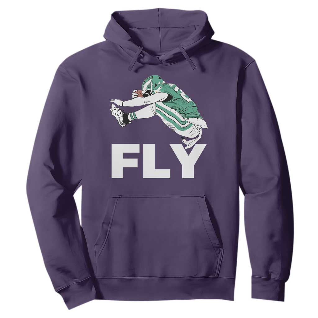 Philly Fan Hoodie Barkley Backwards Hurdle TS10 Purple Print Your Wear