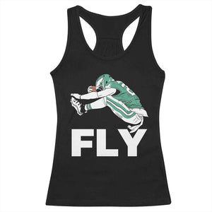 Philly Fan Racerback Tank Top Barkley Backwards Hurdle TS10 Black Print Your Wear
